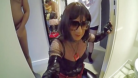 Man fucks his girlfriend in the anal threesome 18+