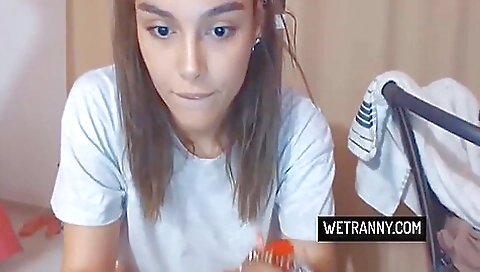 Tattooed amateur brunette in stockings enjoys the best solo porn