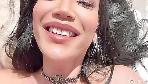 Bright toned brunette rides a hot dick in a very exciting threesome