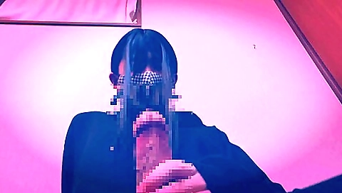 Japanese girl with big boobs masturbates in a solo video