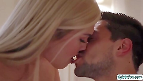 Slim brunette with a nice round booty takes deepthroat and anal