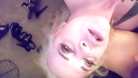 Blonde with a nice ass rides her husband's hard dick