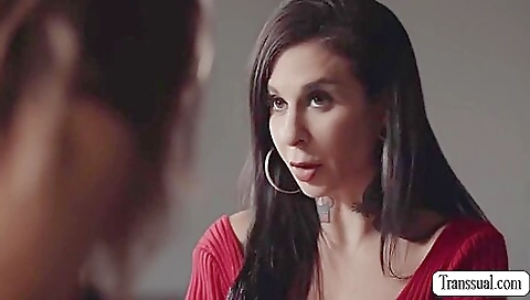 Trans mom's cunt and her big ass fucked by a tranny